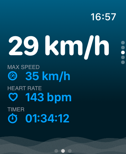 Apple Watch App-speed screen